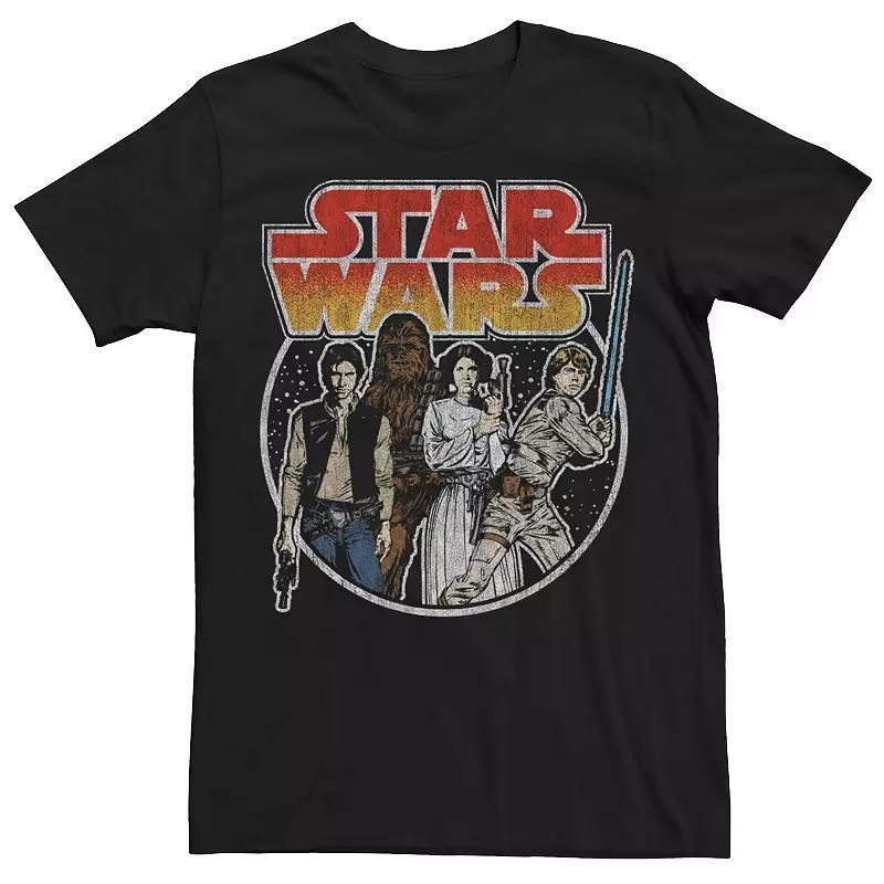 Mens Star Wars Rebel Group Vintage Circle Tee Product Image