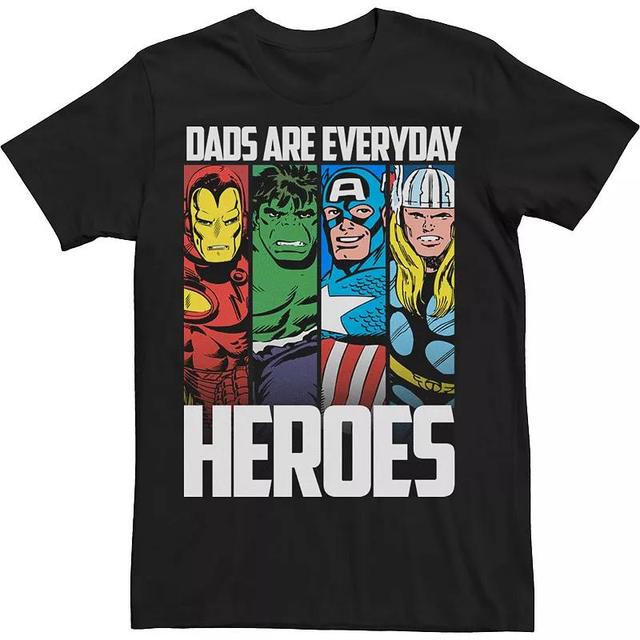 Big & Tall Marvel Avengers Fathers Day Everyday Heroes Tee, Mens Product Image