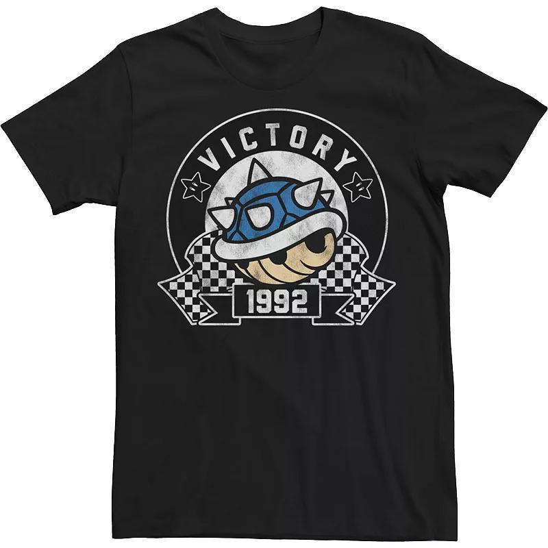 Big & Tall Nintendo Blue Victory Gaming Vintage Tee, Mens Product Image