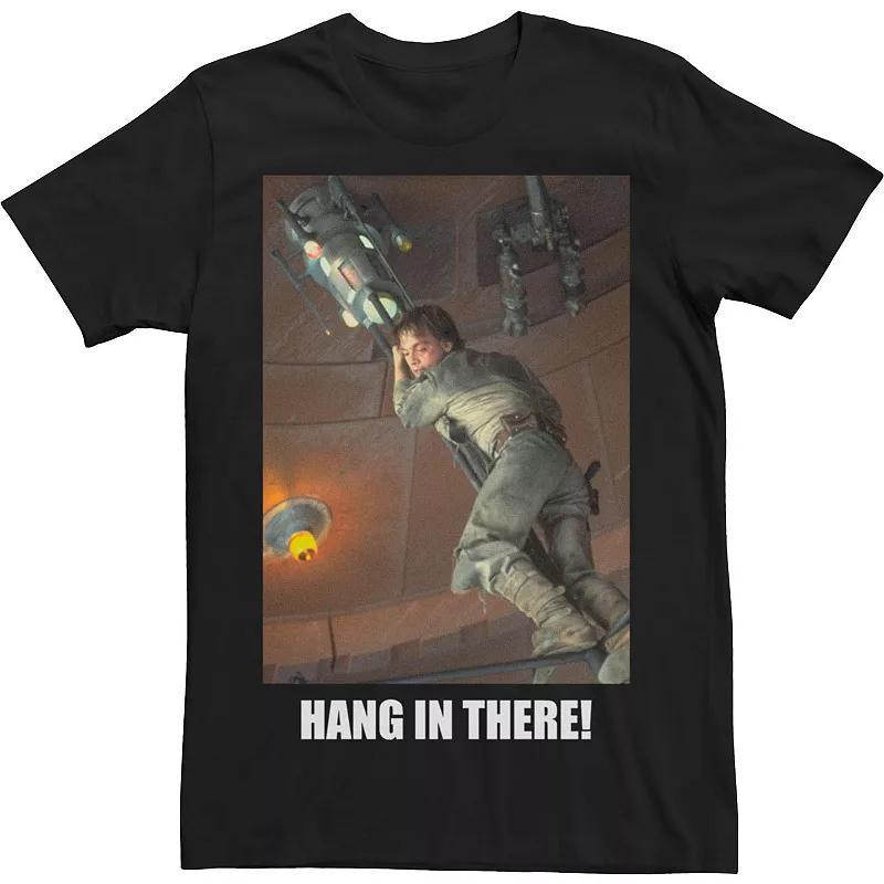 Mens Star Wars Hang In There Update Poster Tee Grey Heather Product Image