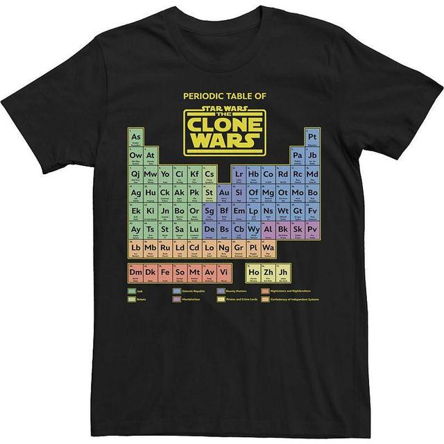 Mens Star Wars Clone Wars Table Periodic Table Tee Product Image