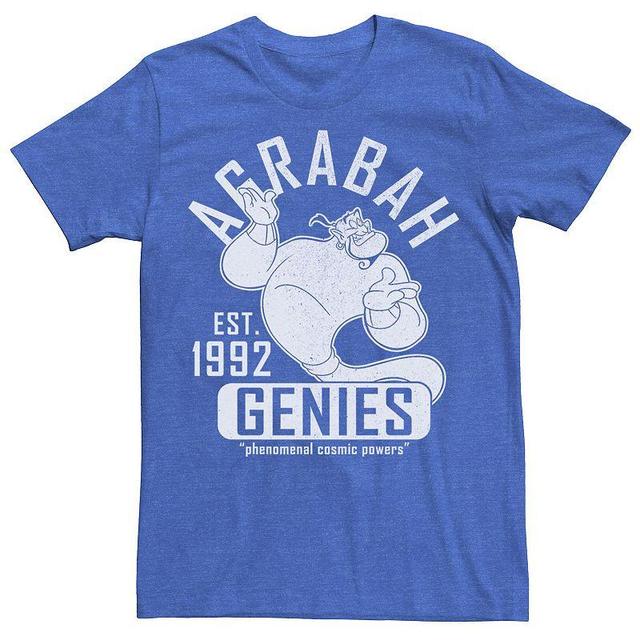 Disneys Aladdin Genie Mens Collegiate Sports Tee Royal Grey Product Image