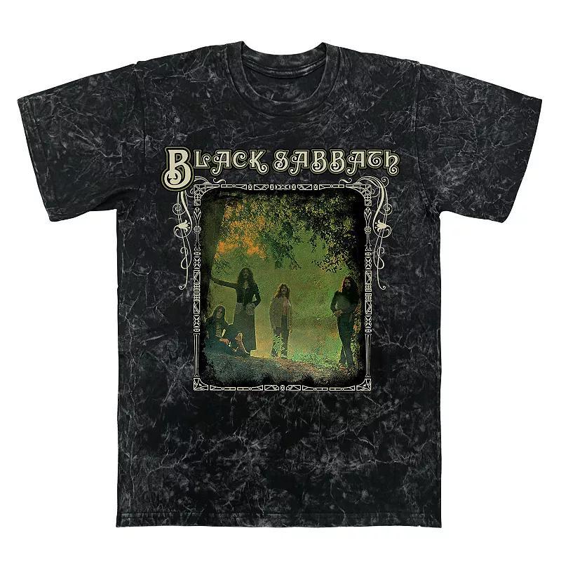 Mens Black Sabbath Trees Photo Mineral Wash Graphic Tee Product Image