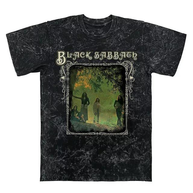 Mens Black Sabbath Trees Photo Mineral Wash Graphic Tee Product Image