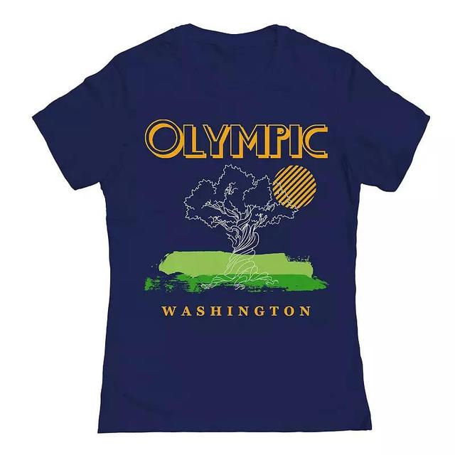 Juniors Olympic Washington 1 Womens Graphic Tee, Girls Blue Product Image