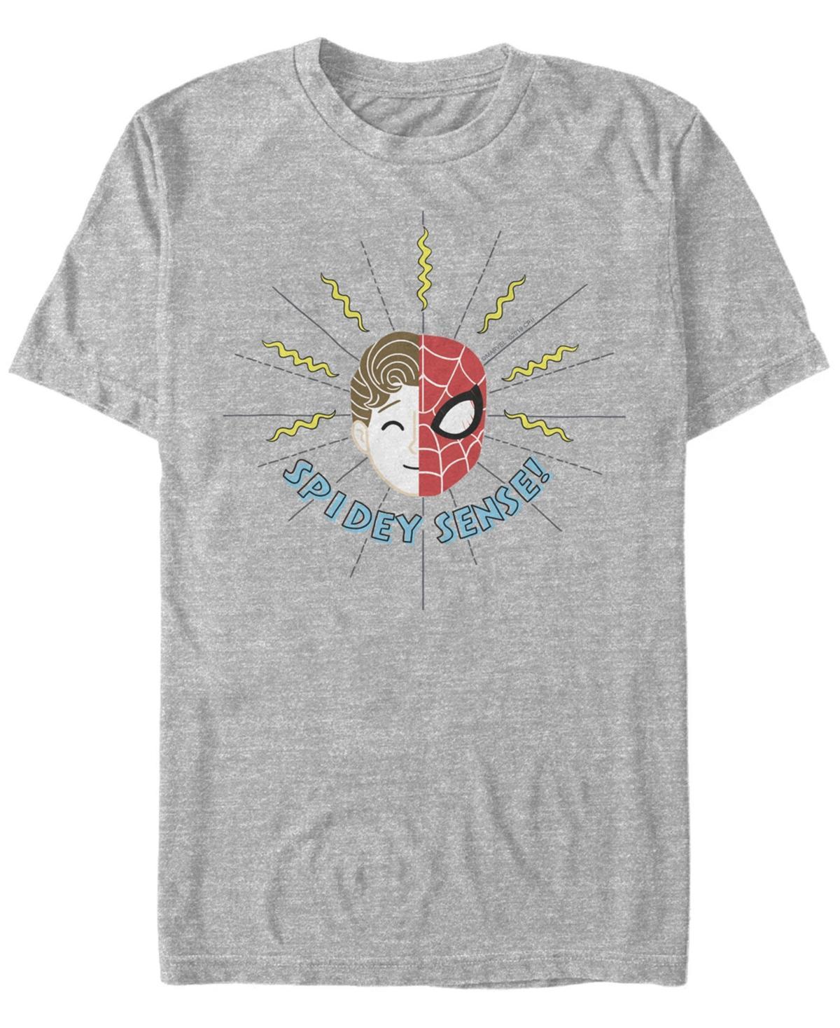 Mens Marvel Spider-Man Far From Home Spidey Sense Portrait Graphic Tee Grey Product Image