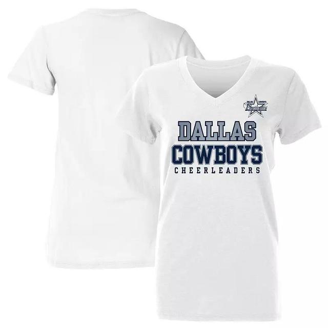 Womens Dallas Cowboys Cheerleaders V-Neck T-Shirt Product Image