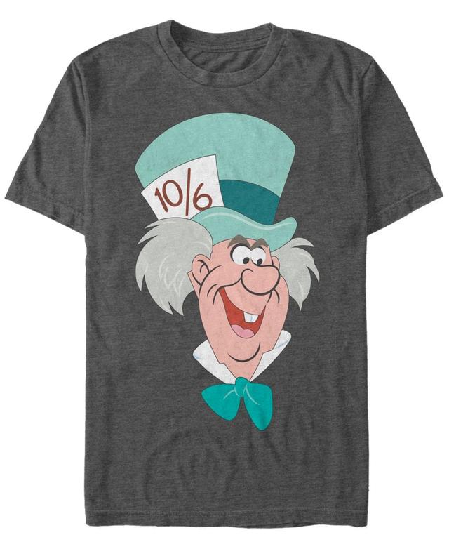 Disneys Alice In Wonderland Mens Mad Hatter Big Face Graphic Tee Product Image