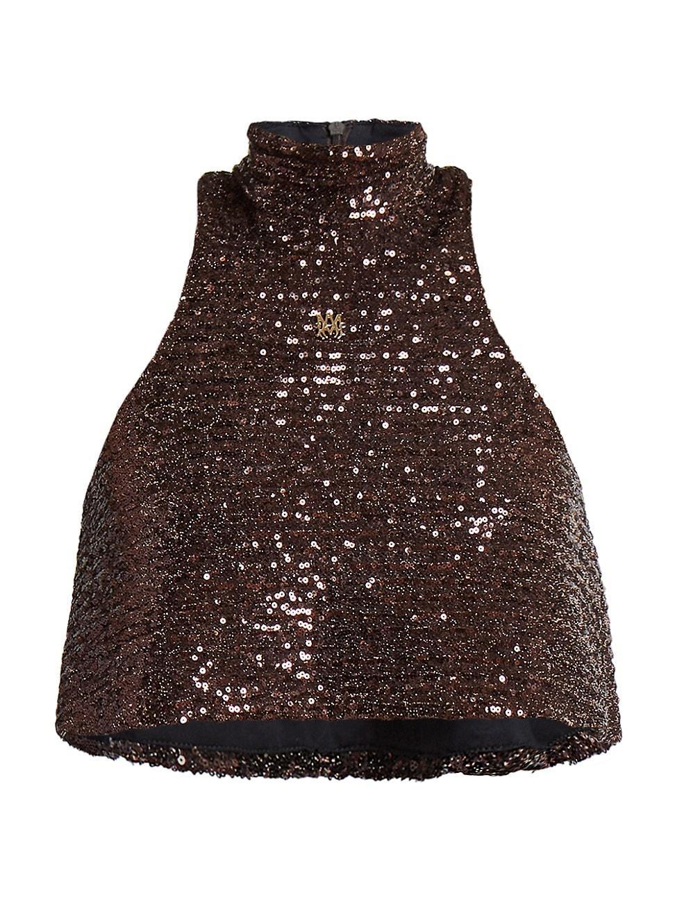 Womens Sequin Halter Top Product Image