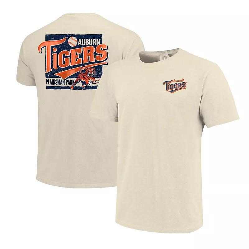 Mens Natural Auburn Tigers Baseball Around The Horn Comfort Colors T-Shirt Product Image