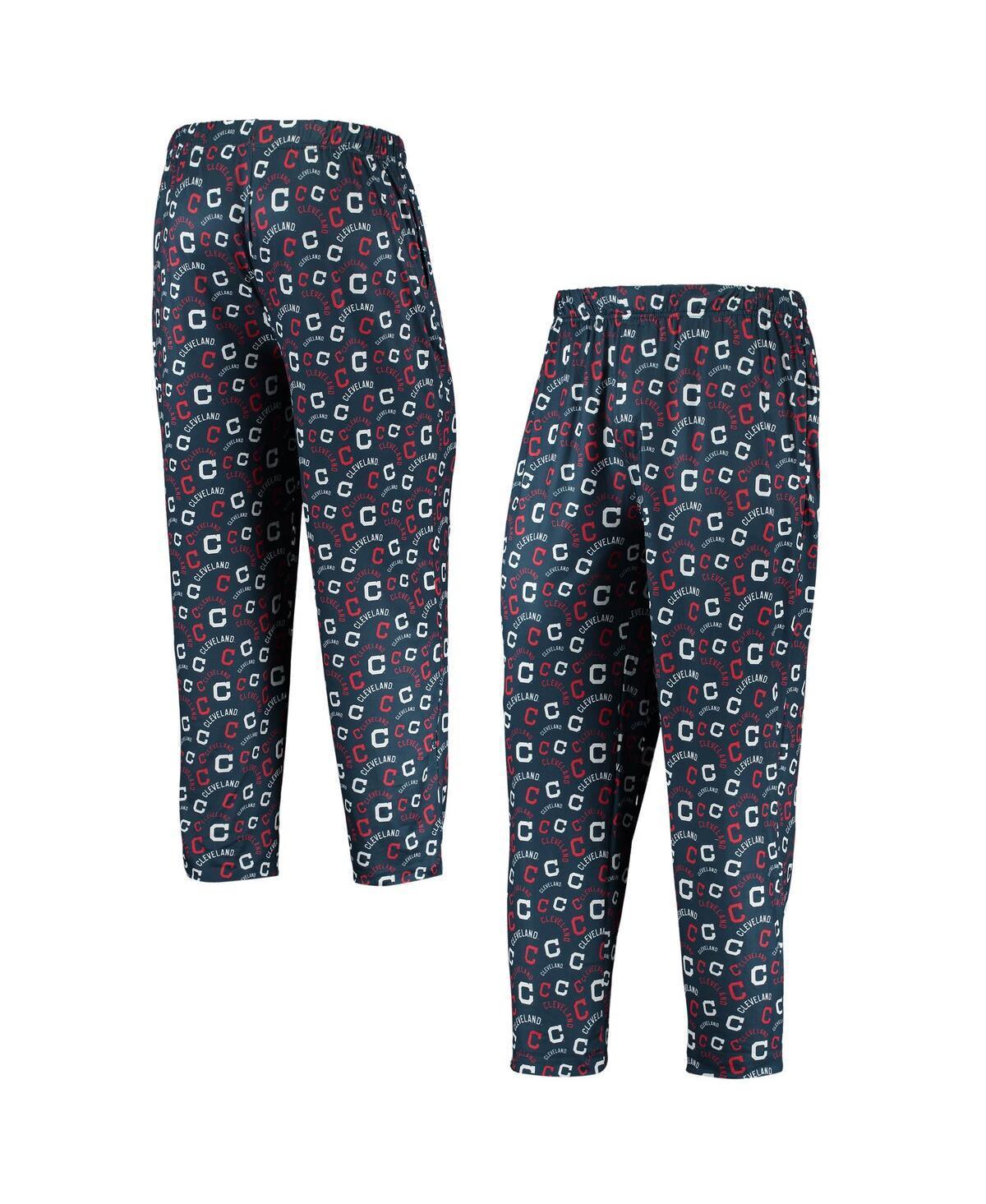 Mens FOCO Cleveland Indians Cooperstown Collection Repeat Pajama Pants Blue Product Image