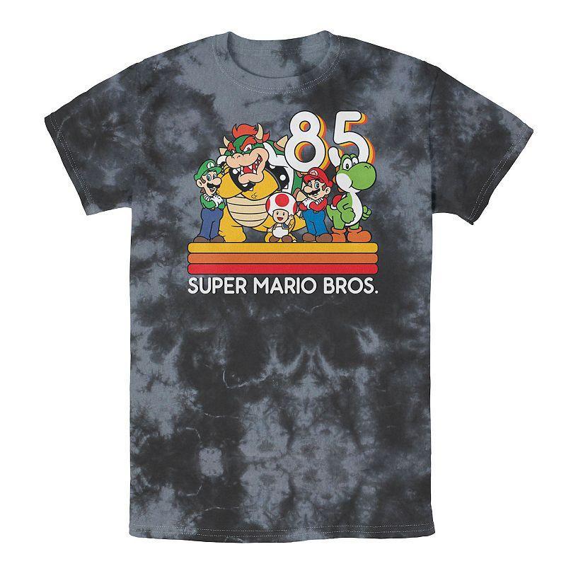 Mens Nintendo Super Mario Bros Tee Grey Product Image