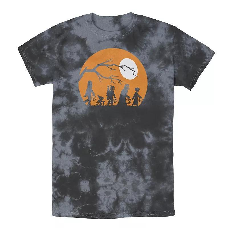 Mens Star Wars Trick Or Treat Halloween Silhouette Tee, Boys Black Grey Product Image