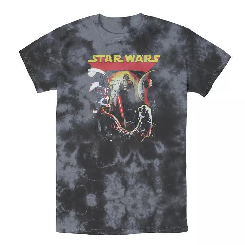 Mens Star Wars Darth Vader Collage Of Views Tee, Boys Black Grey Product Image