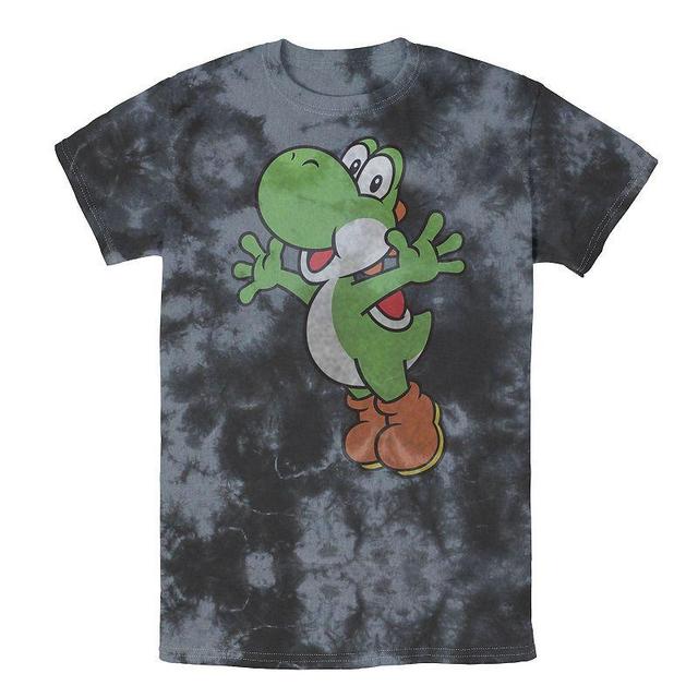 Mens Nintendo Yoshi Icon Tee Black Grey Product Image