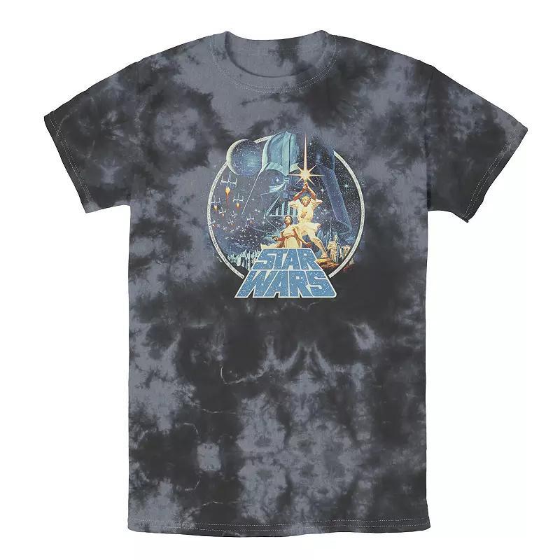 Mens Star Wars Group Victory Scene Retro Poster Tee Product Image