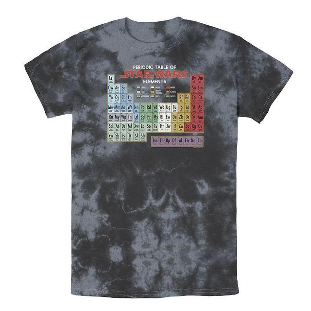 Mens Star Wars Periodic Table of Elements Tee Black Grey Product Image