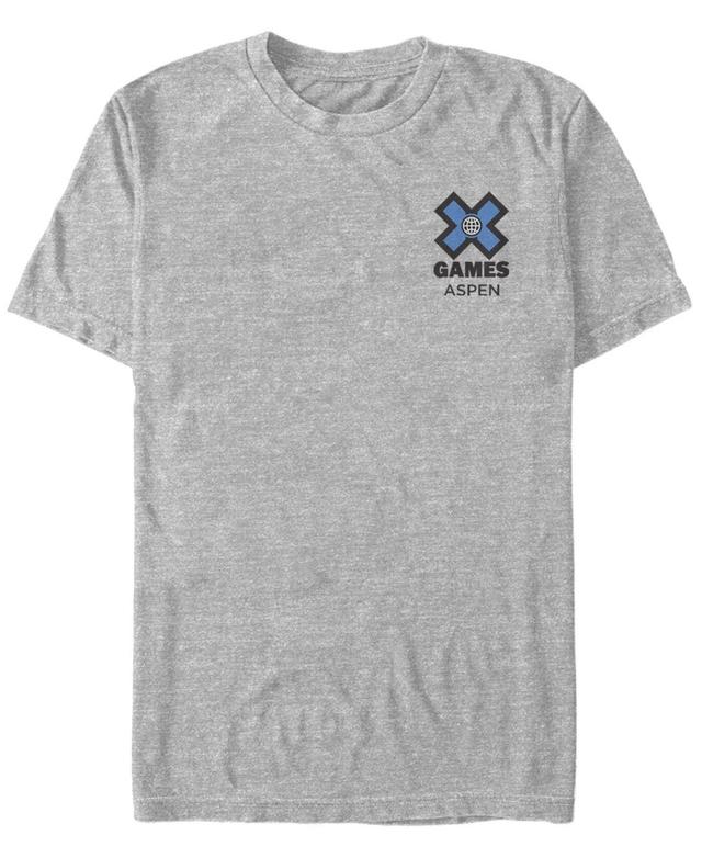 Mens ESPN X Games Aspen Chest Logo Tee Med Grey Product Image