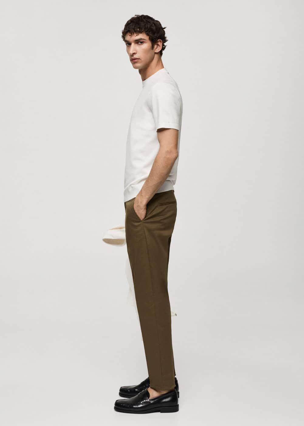 MANGO MAN - Slim fit chino trousers tobacco brownMen Product Image