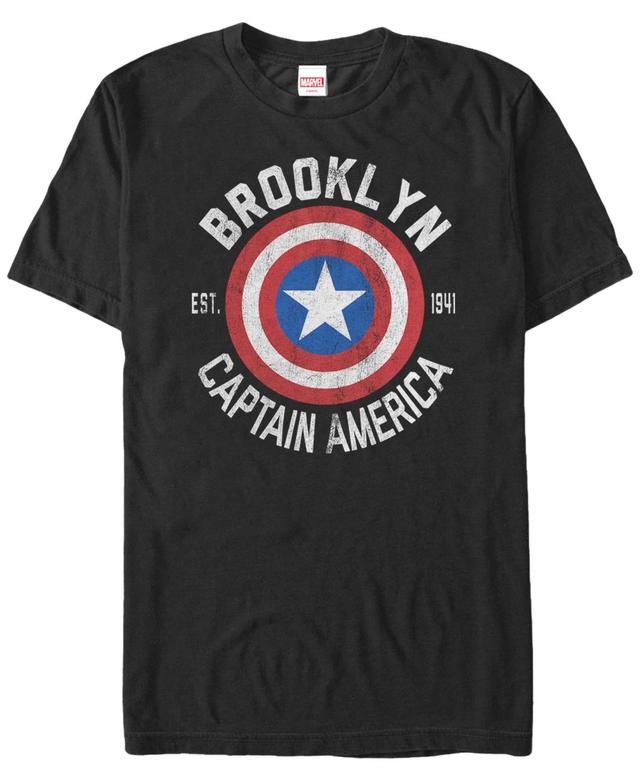 Marvel Mens Comic Collection Captain America Shield Logo Short Sleeve T-Shirt Product Image