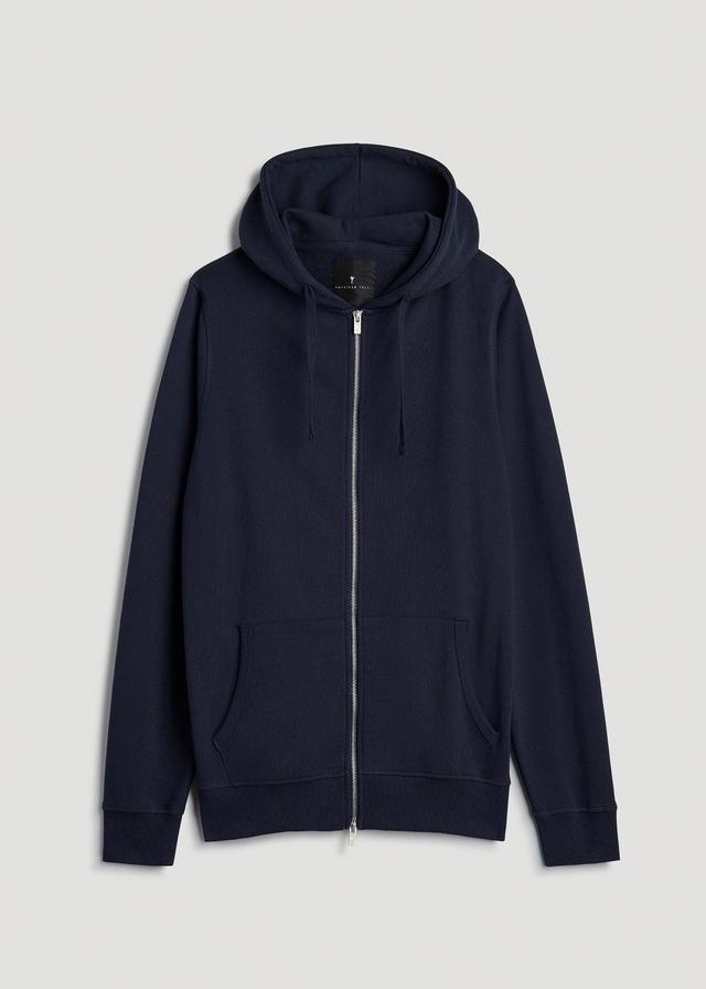 Wearever 2.0 French Terry Full-Zip Hoodie for Tall Men in Evening Blue Product Image