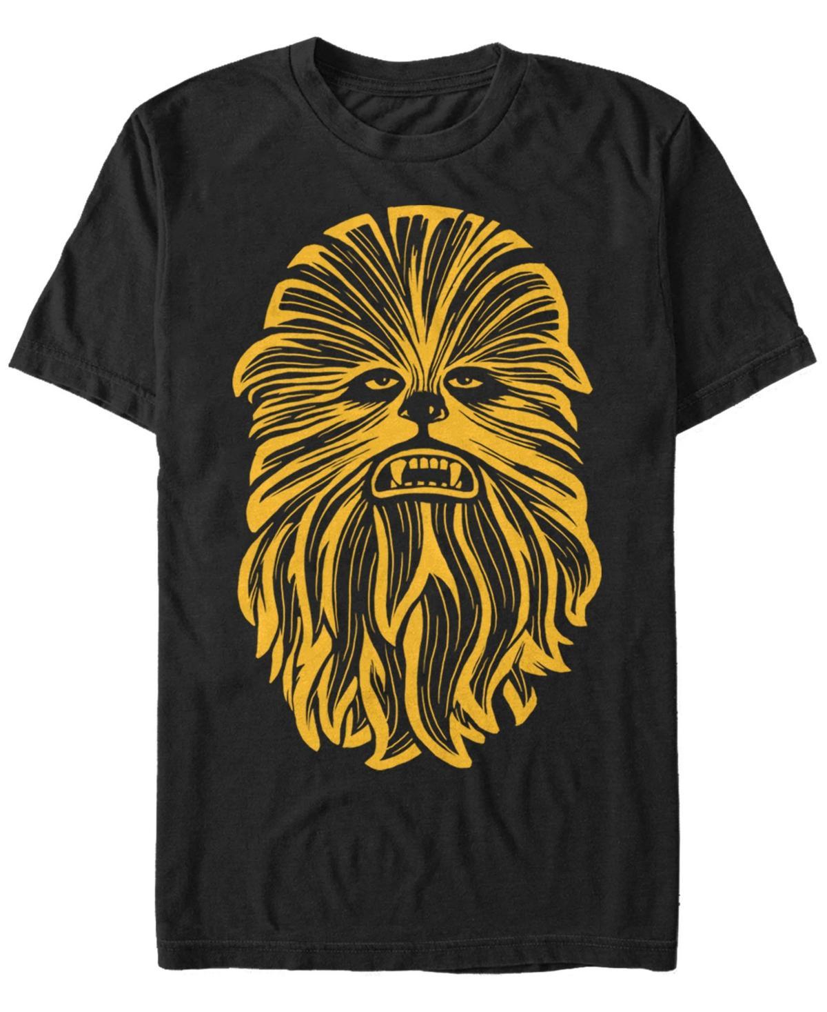 Mens Star Wars Chewbacca Golden Portrait Graphic Tee Product Image