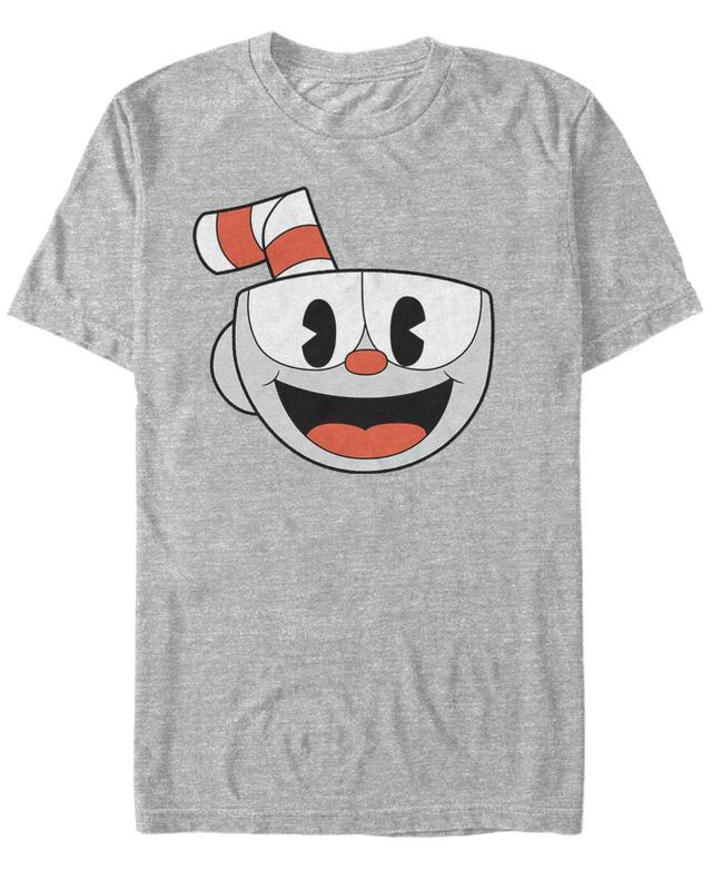 Mens Cuphead Happy Playing Card Poster Tee Product Image