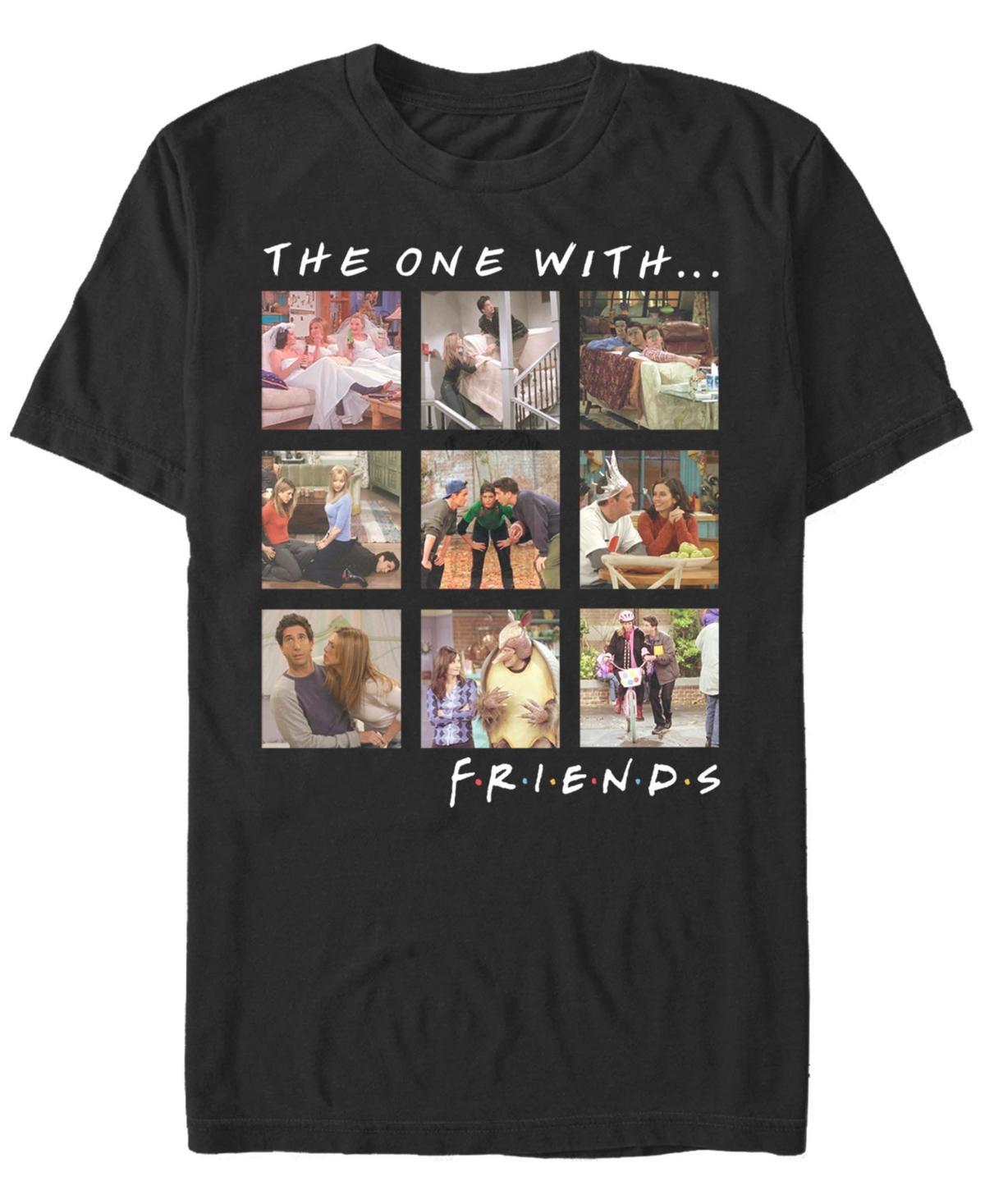 Mens Friends Group Shot The One With Character Panels Tee Product Image