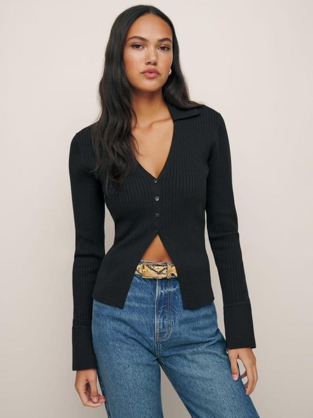 Valentina Ribbed Open Cardigan Product Image