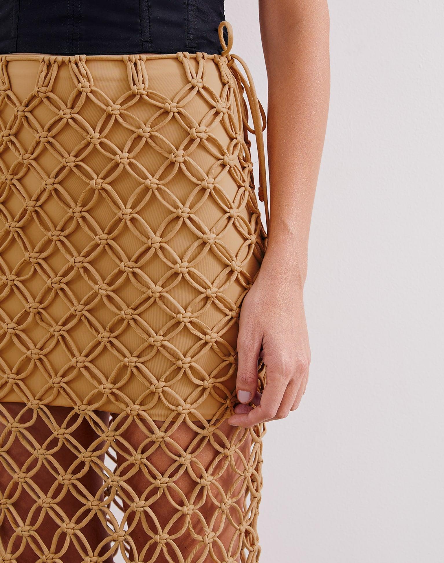 Kim Midi Skirt (exchange only) - Walnut Product Image