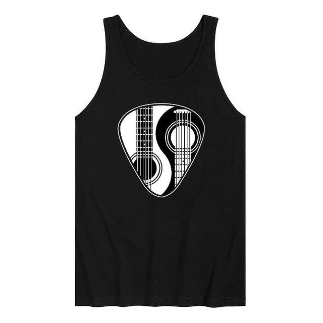 Mens Ying Yang Guitar Pick Tank Top Product Image