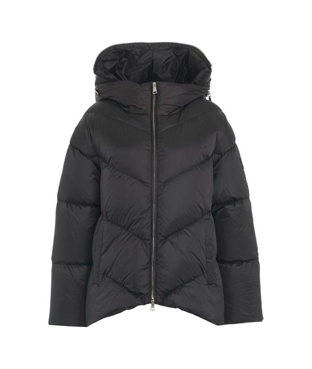 Quilted down jacket with logo details Product Image