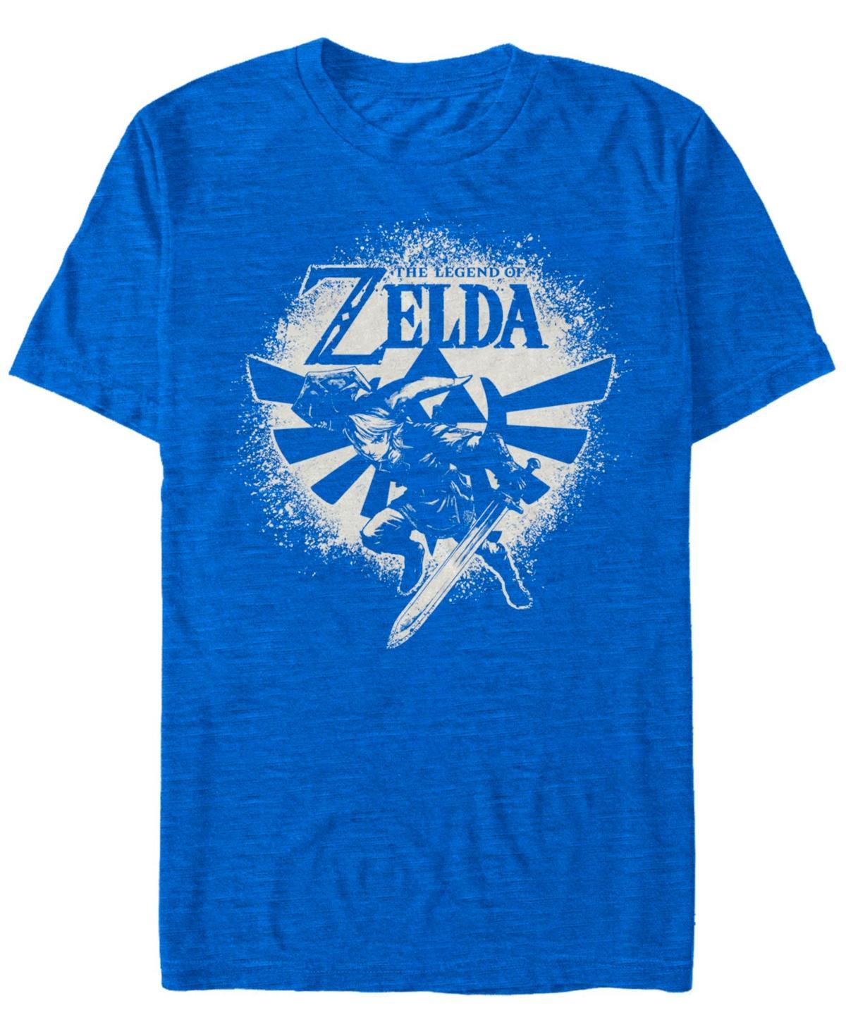 Fifth Sun Mens Nintendo Zelda Link Wingcrest Spray Paint Short Sleeve T-shirt Product Image