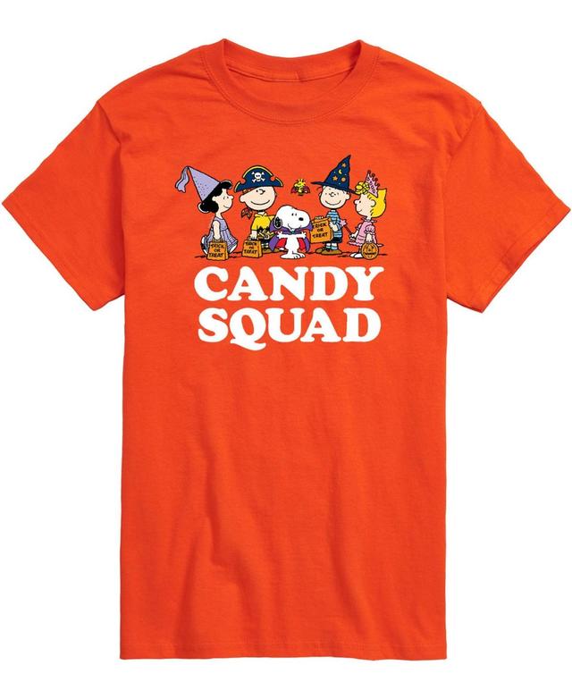 Big & Tall Peanuts Candy Squad Tee, Mens Med Grey Product Image