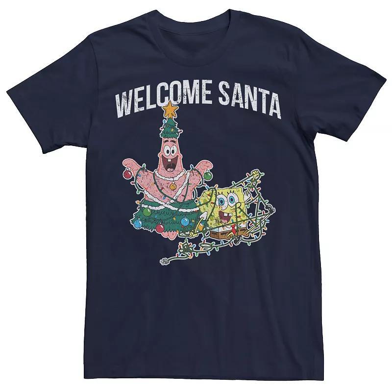 Mens Spongebob Squarepants Patrick Welcome Santa Tee Product Image