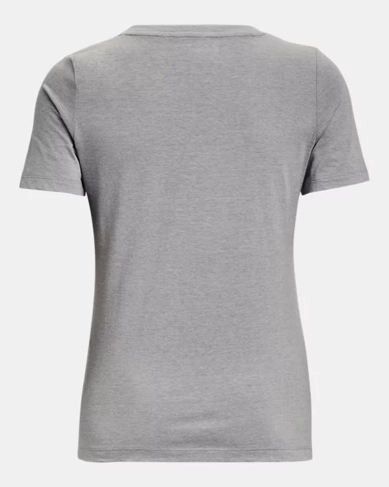 Women's UA Performance Cotton Collegiate V-Neck T-Shirt Product Image