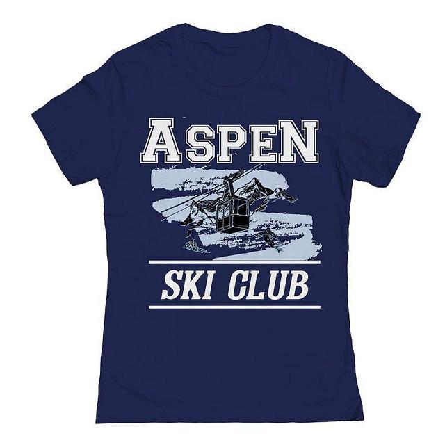 Juniors Aspen Ski Club Womens Graphic Tee, Girls Blue Product Image