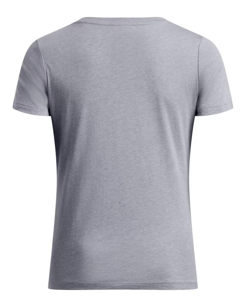 Women's UA Performance Cotton Collegiate V-Neck T-Shirt Product Image