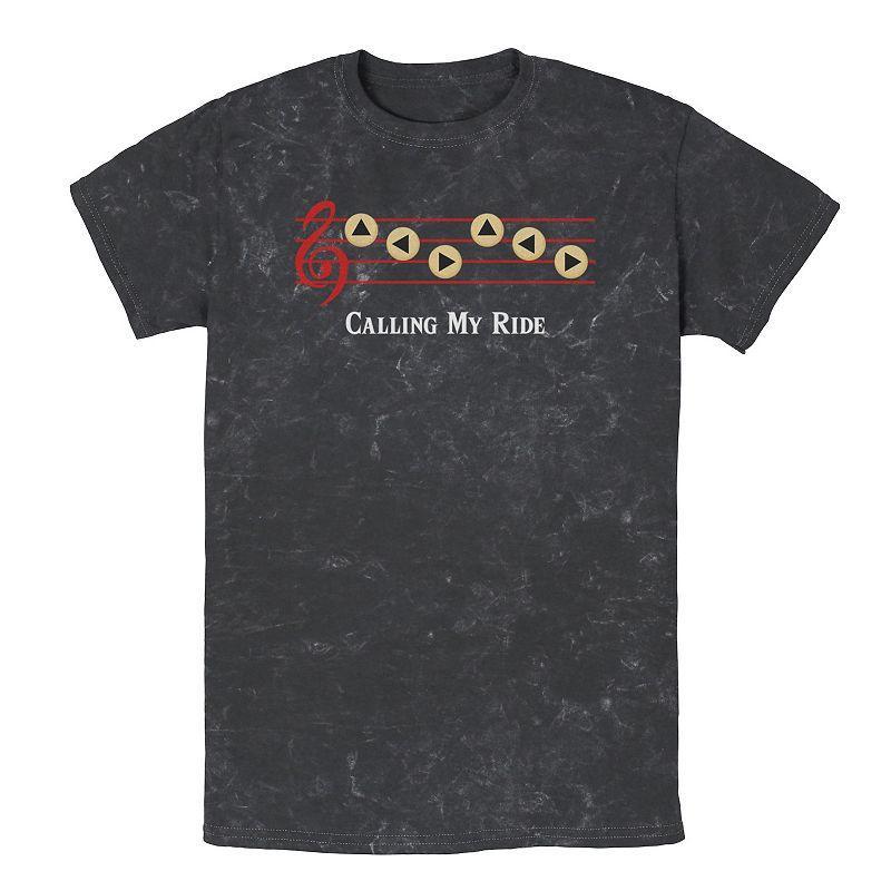 Mens Zelda Ocarina Notes Calling My Ride Crop Tee Product Image