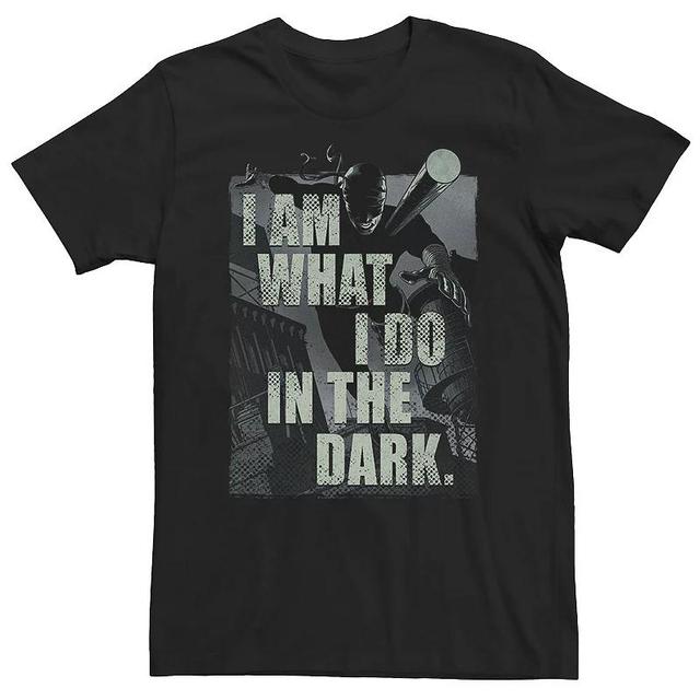 Big & Tall Marvel Daredevil I Am What I Do In The Dark Tee, Mens Product Image