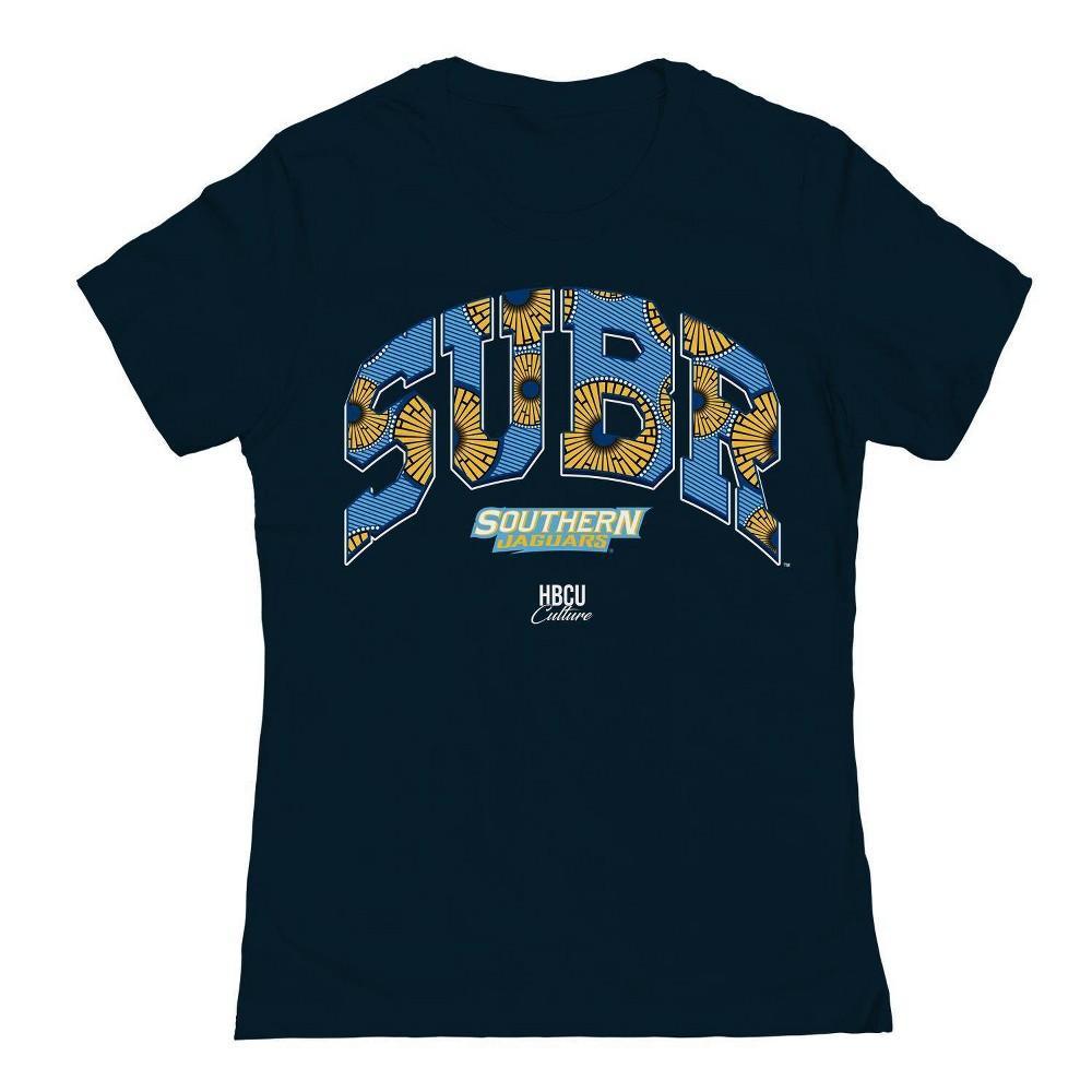 NCAA Womens Southern University Jaguars Navy T-Shirt Product Image