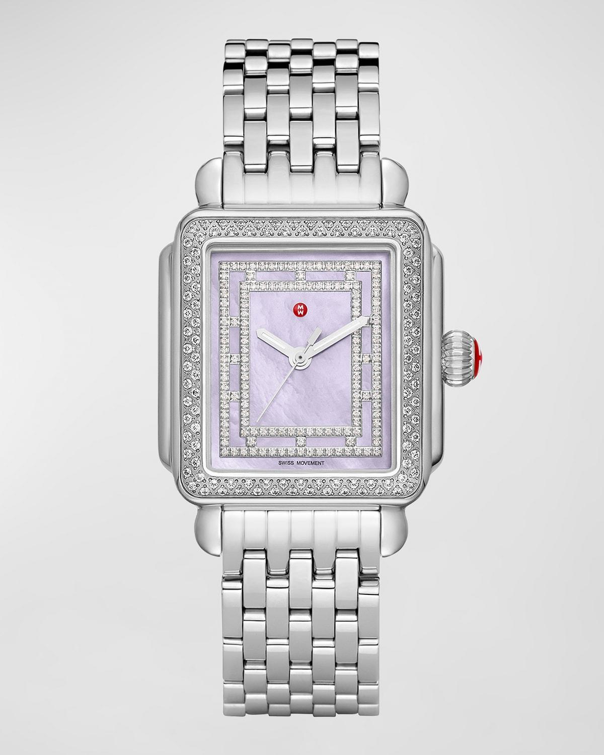 Womens Deco Madison Stainless Steel Diamond Watch Product Image