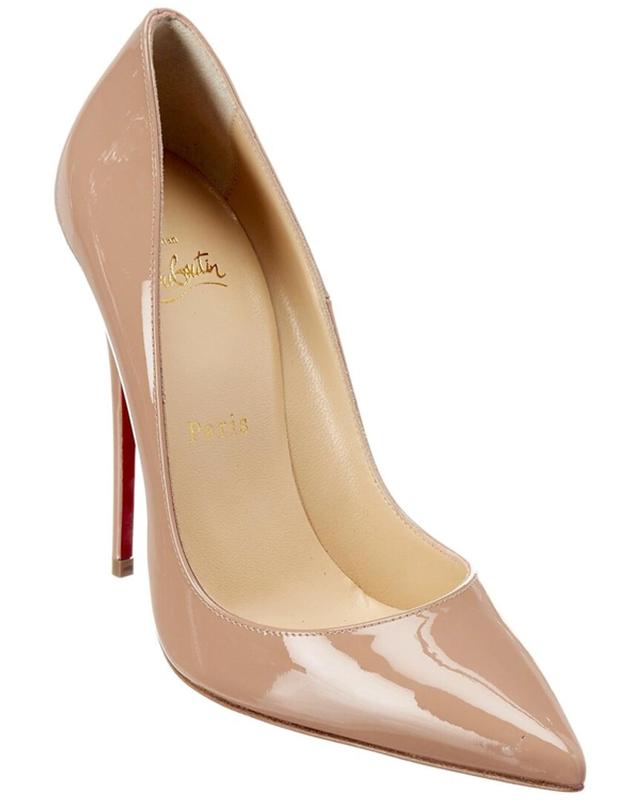 CHRISTIAN LOUBOUTIN So Kate 120 Patent Pump In Beige Product Image