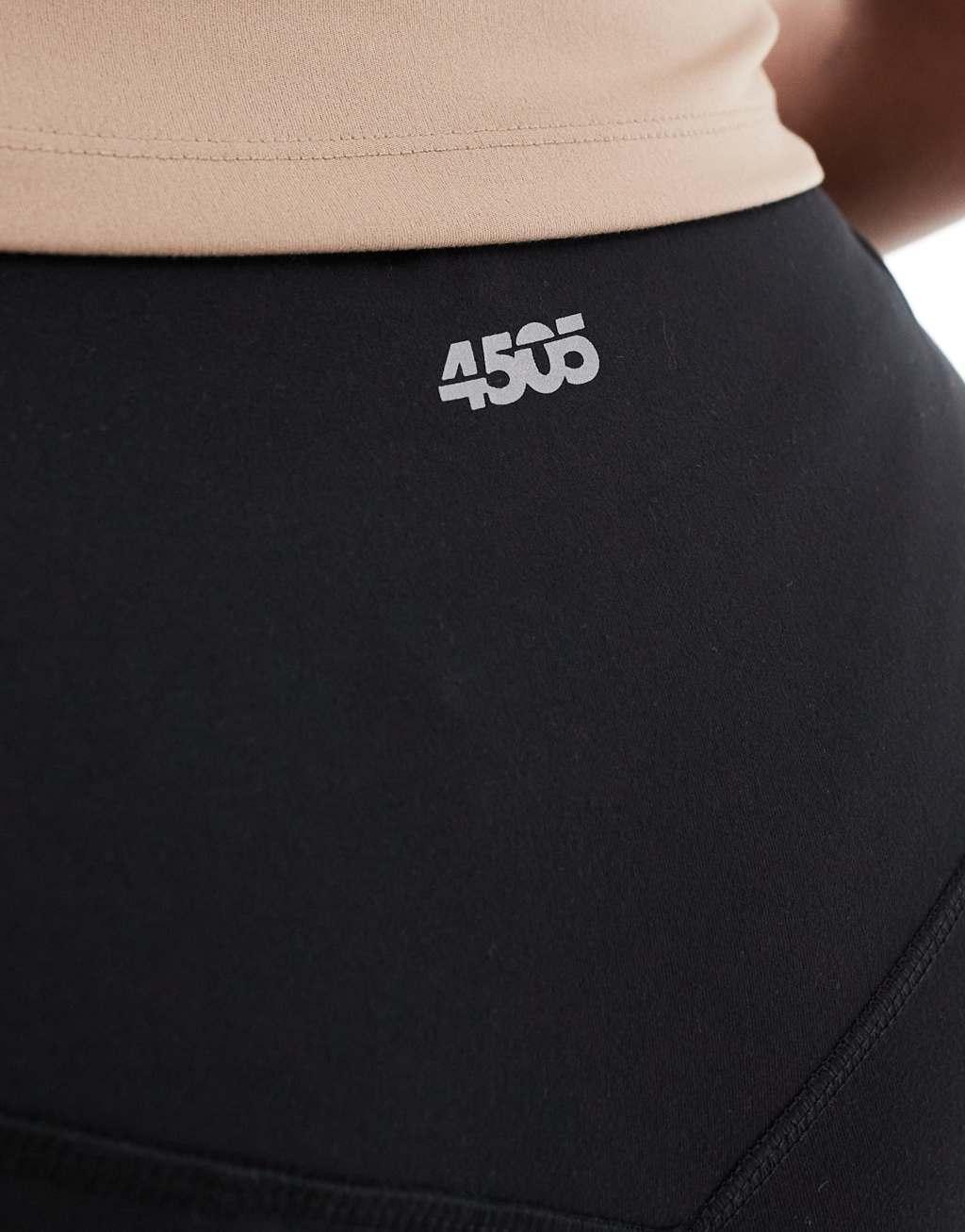 ASOS 4505 Curve Icon yoga soft touch gym leggings in black Product Image