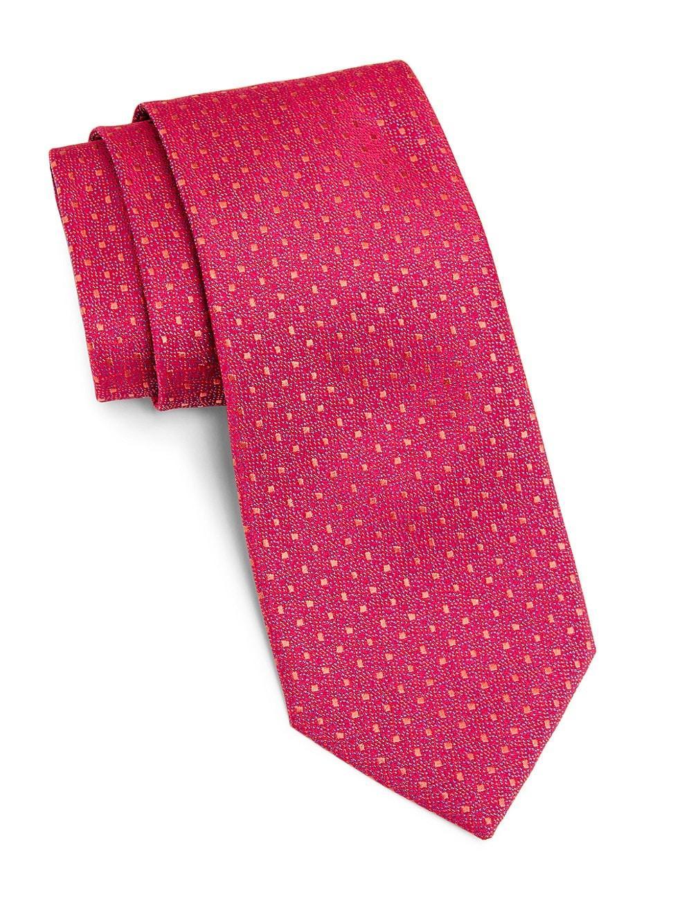 Mens Dot Silk Tie Product Image