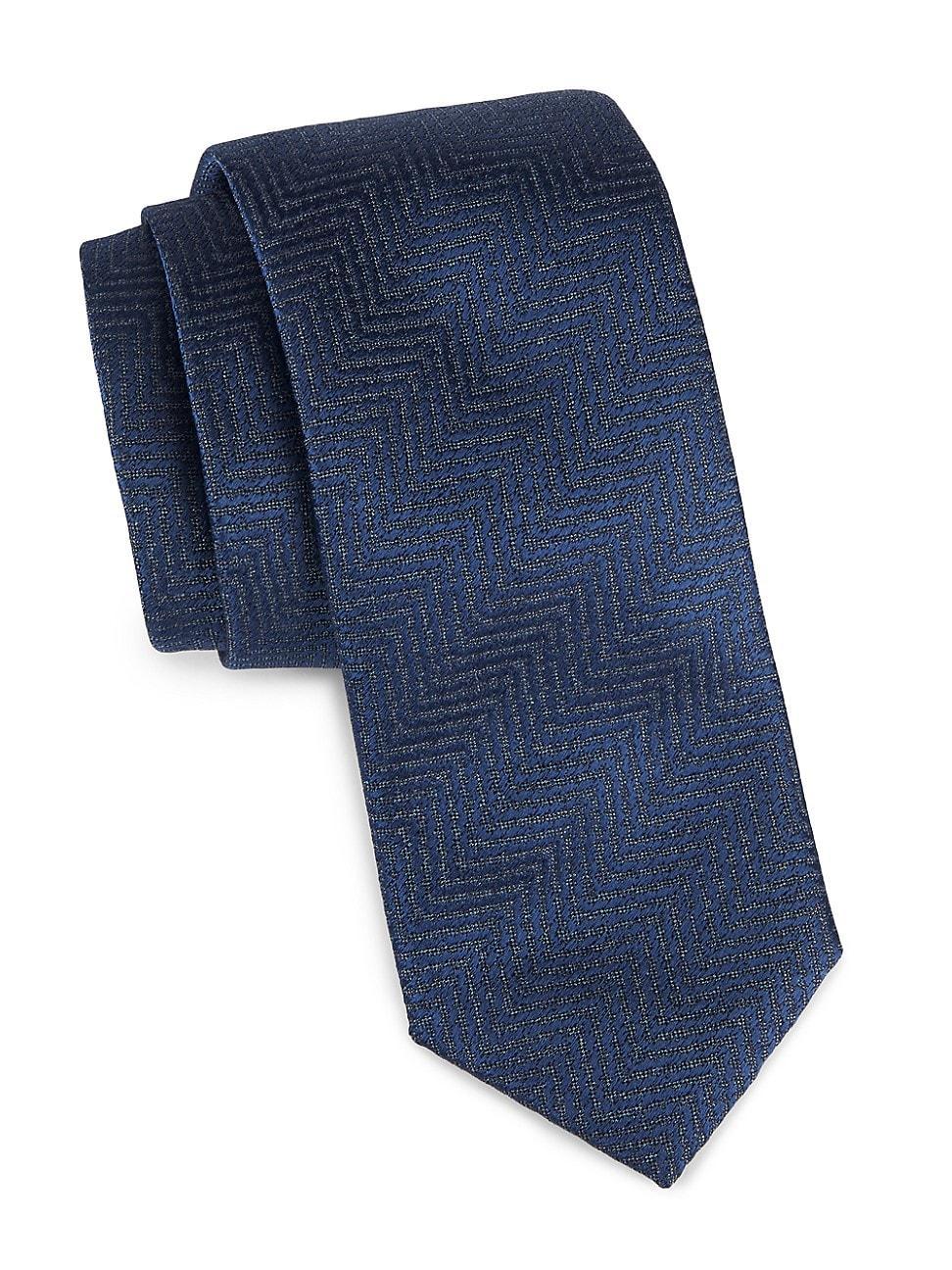 Mens Silk Geometric Tie Product Image