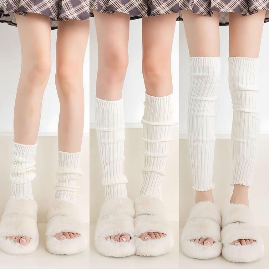 Plain Knit Leg Warmers Product Image