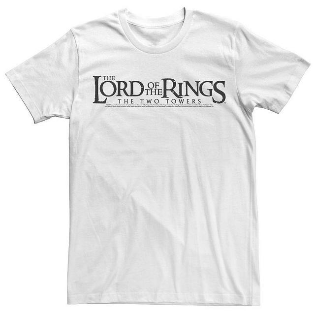 Mens Lord Of The Rings The Two Towers Black Logo Tee Product Image