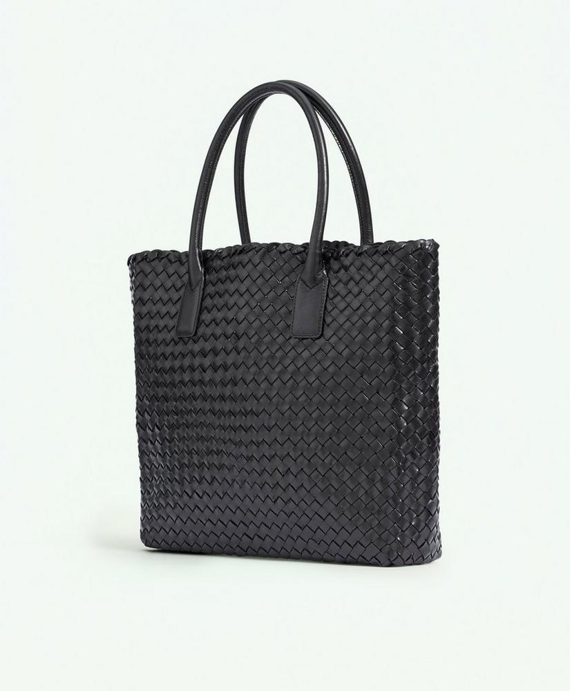 Woven Leather Tote Bag product image