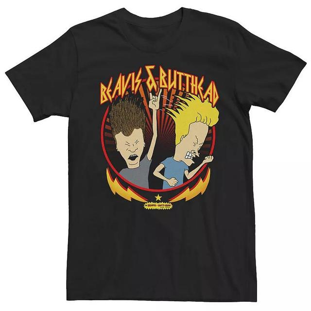 Mens Beavis And Butthead Metal Short Sleeve Tee Product Image